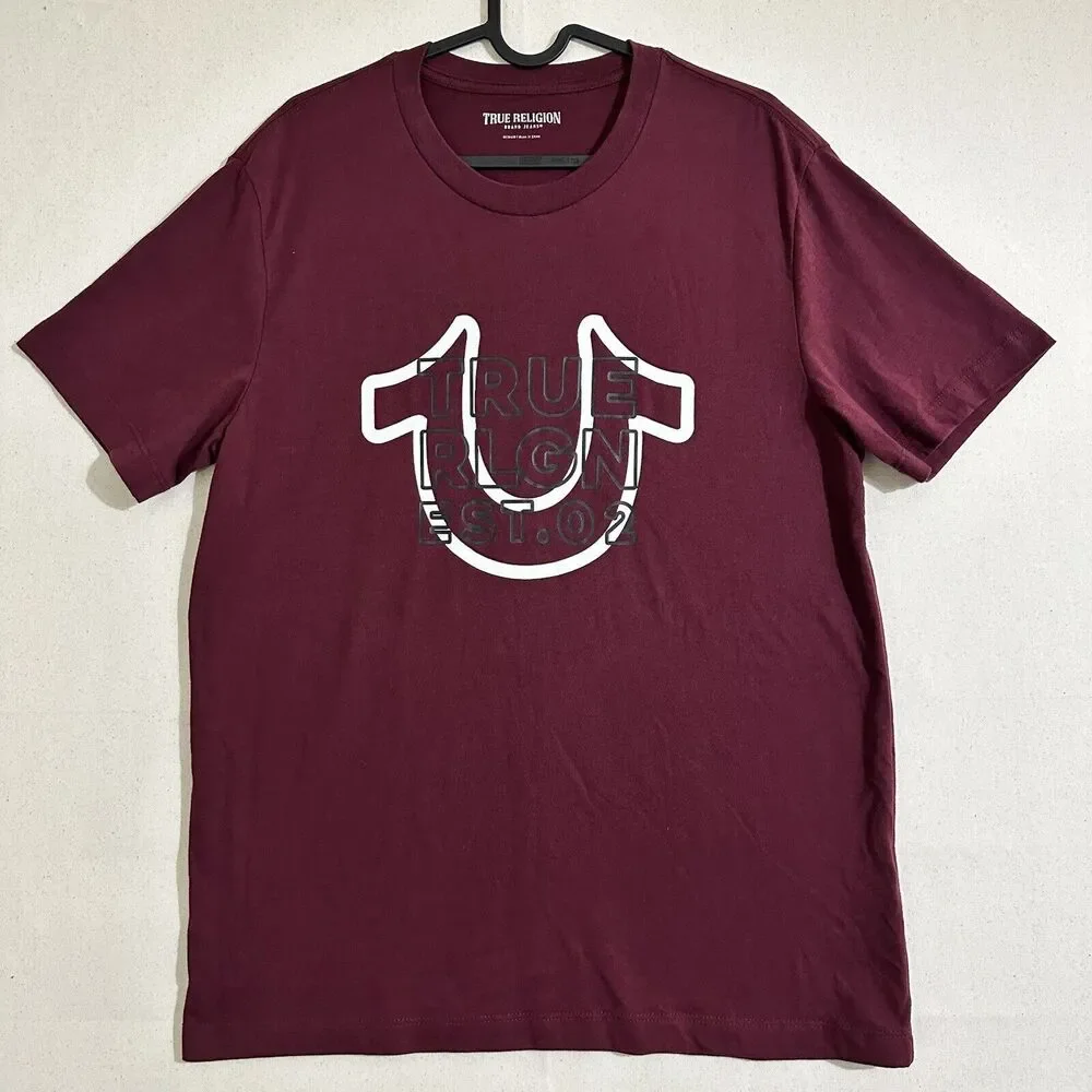 True Religion Crew Logo SS T-Shirt Red Men’s Size Medium